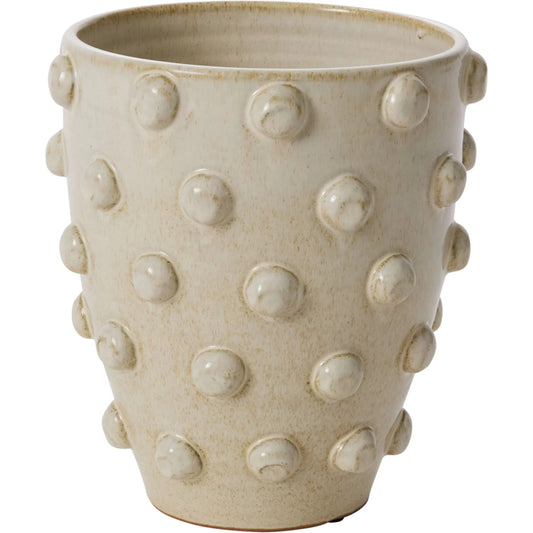 Hanover Pot by Accent Decor in off-white. Made from ceramic in a unique style.