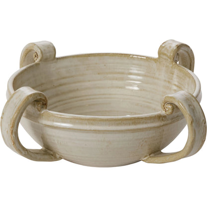 Dolorosa Bowl by Accent Decor in off-white. Made from ceramic in a modern style.