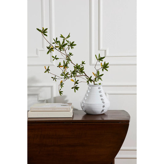 Appian Vase by Accent Decor in white. Made from ceramic in a unique style.