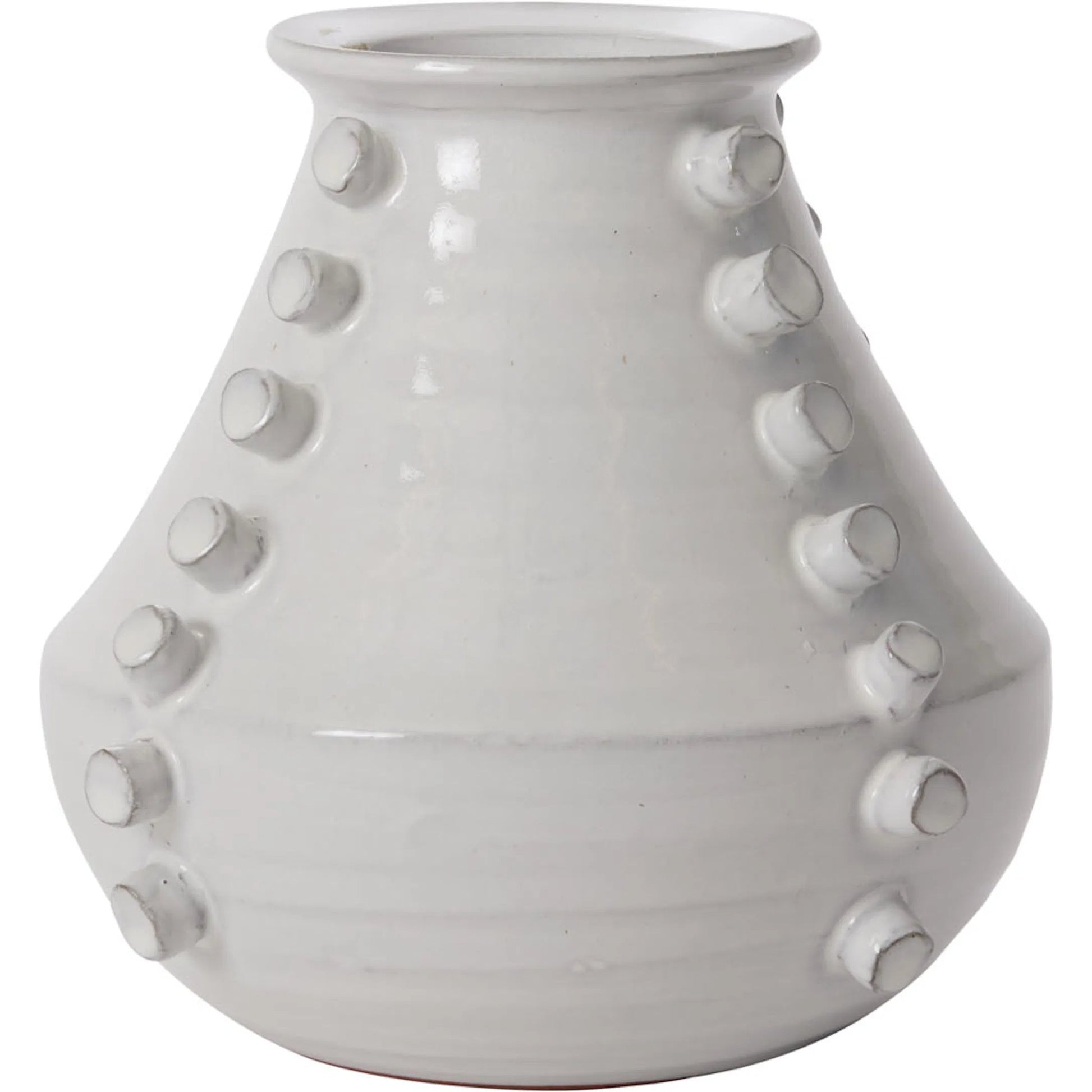 Appian Vase by Accent Decor in white. Made from ceramic in a unique style.