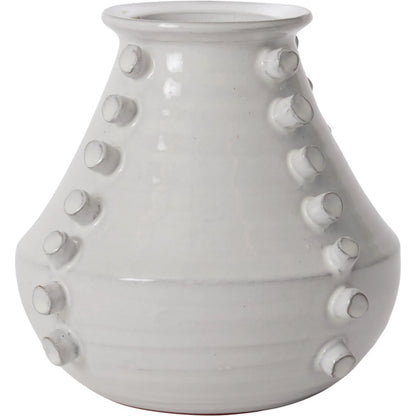 Appian Vase by Accent Decor in white. Made from ceramic in a unique style.