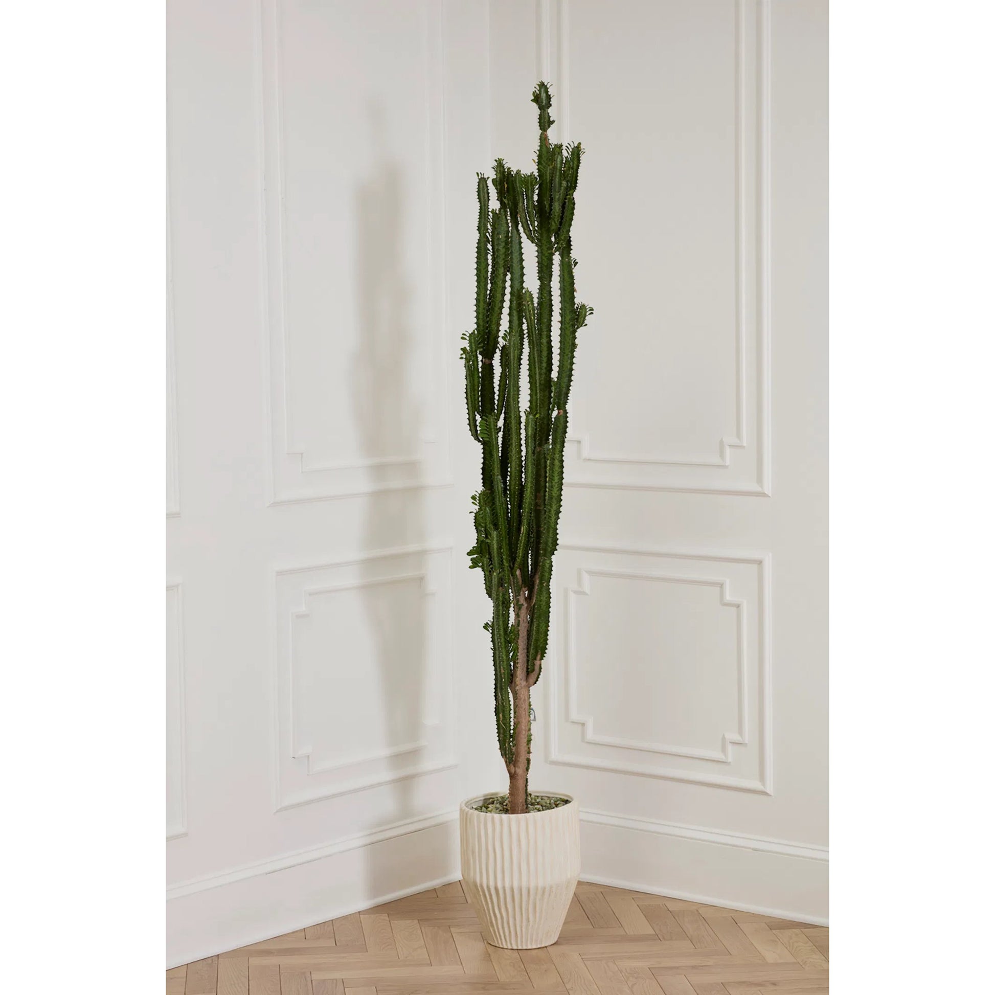 Cameron Pot by Accent Decor in white. Made from ceramic in a unique style.