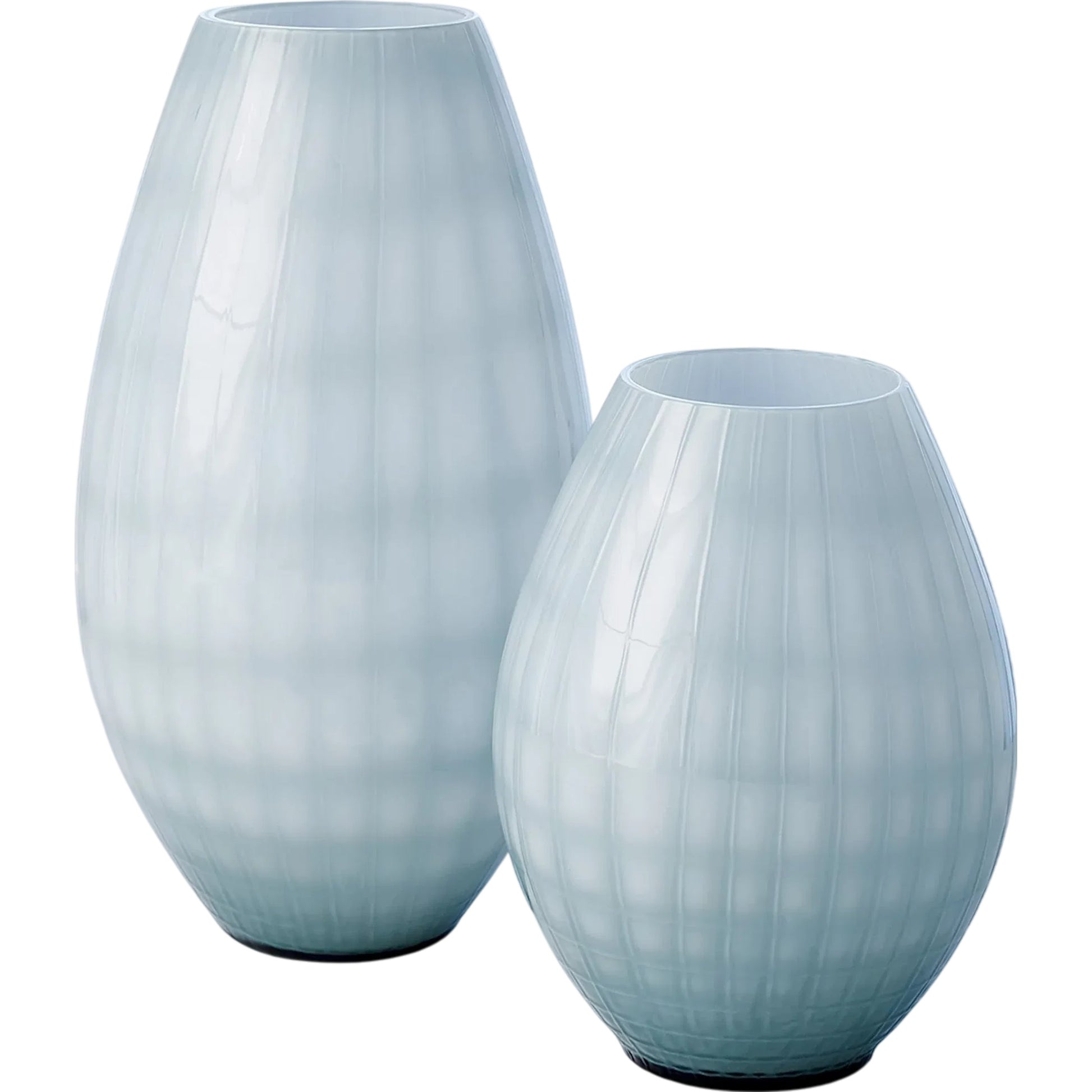 Cased Glass Grid Large Vase by Global Views in blue. Made from unique in a modern style.