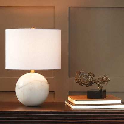 Marble Sphere Lamp by Global Views. Made from marble in a modern style.