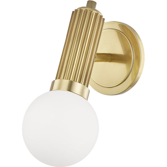 Reade Wall Sconce by Hudson Valley. Made from brass in a eclectic & global style.