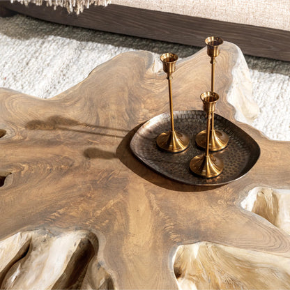 Cypress Coffee Table by Classic Home in natural white wash. Made from teak wood in a cottage & farmhouse style.