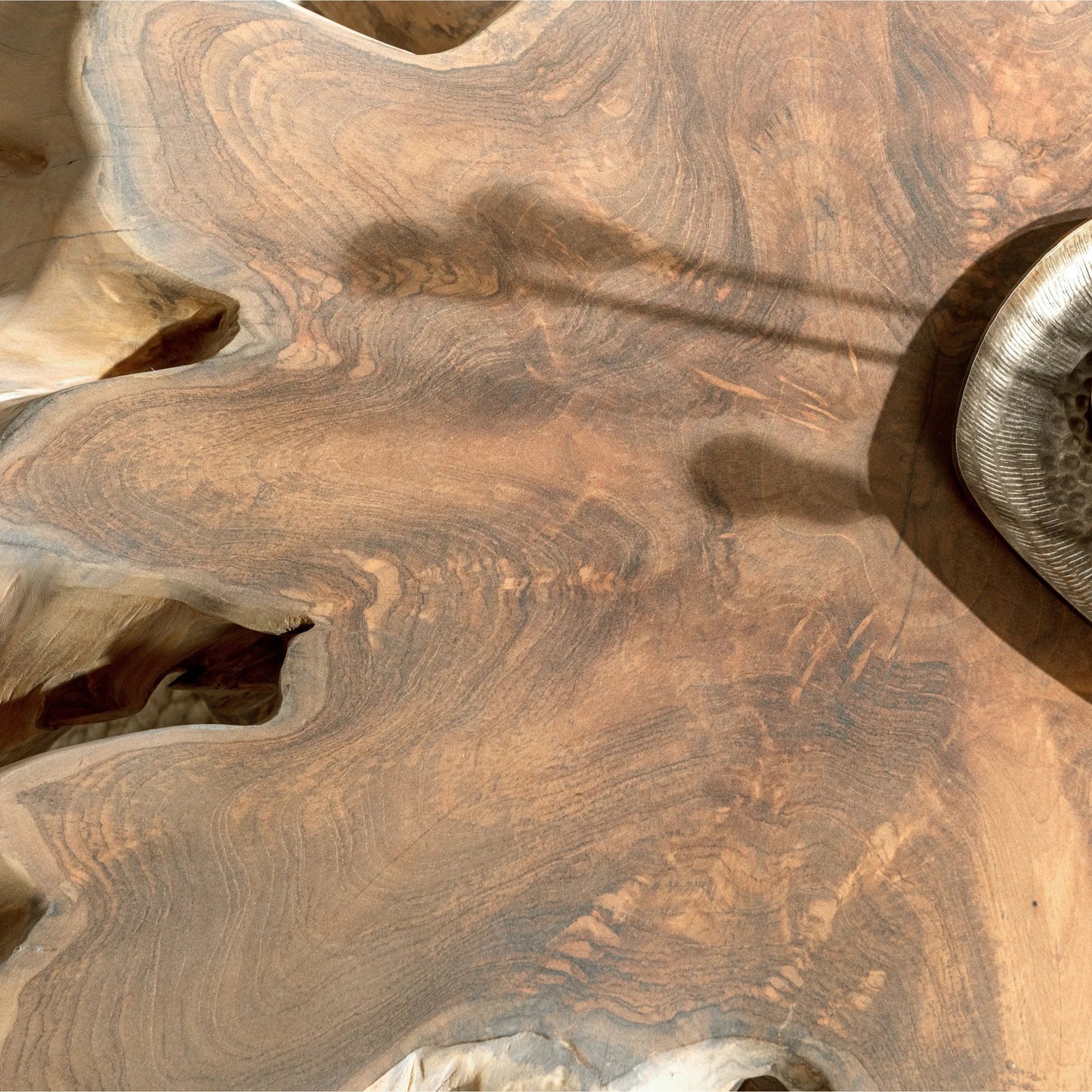 005 SI-2518799 | Lifestyle | Cypress Coffee Table by Classic Home in natural white wash. Made from teak wood in a cottage & farmhouse style.