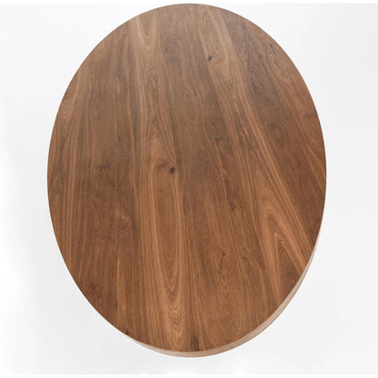 Santa Barbara Oval Wood Dining Table by Classic Home. Made from oak veneer, acacia wood, plywood in a unique style.