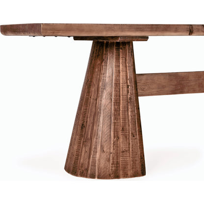 Nolan Counter Table by Classic Home in brown. Made from reclaimed pine in a modern style.