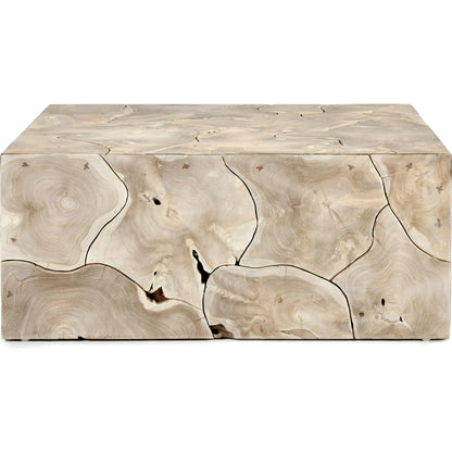 Sorrento Teak Wood Square Coffee Table by Classic Home. Made from teak wood in a cottage & farmhouse style.