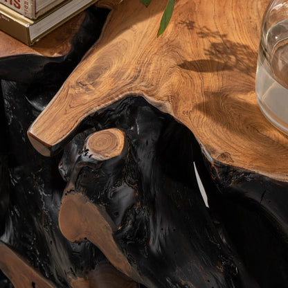 Cypress Teak Wood Root Console Table by Classic Home. Made from teak wood in a modern style.