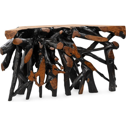 Cypress Teak Wood Root Console Table by Classic Home. Made from teak wood in a modern style.