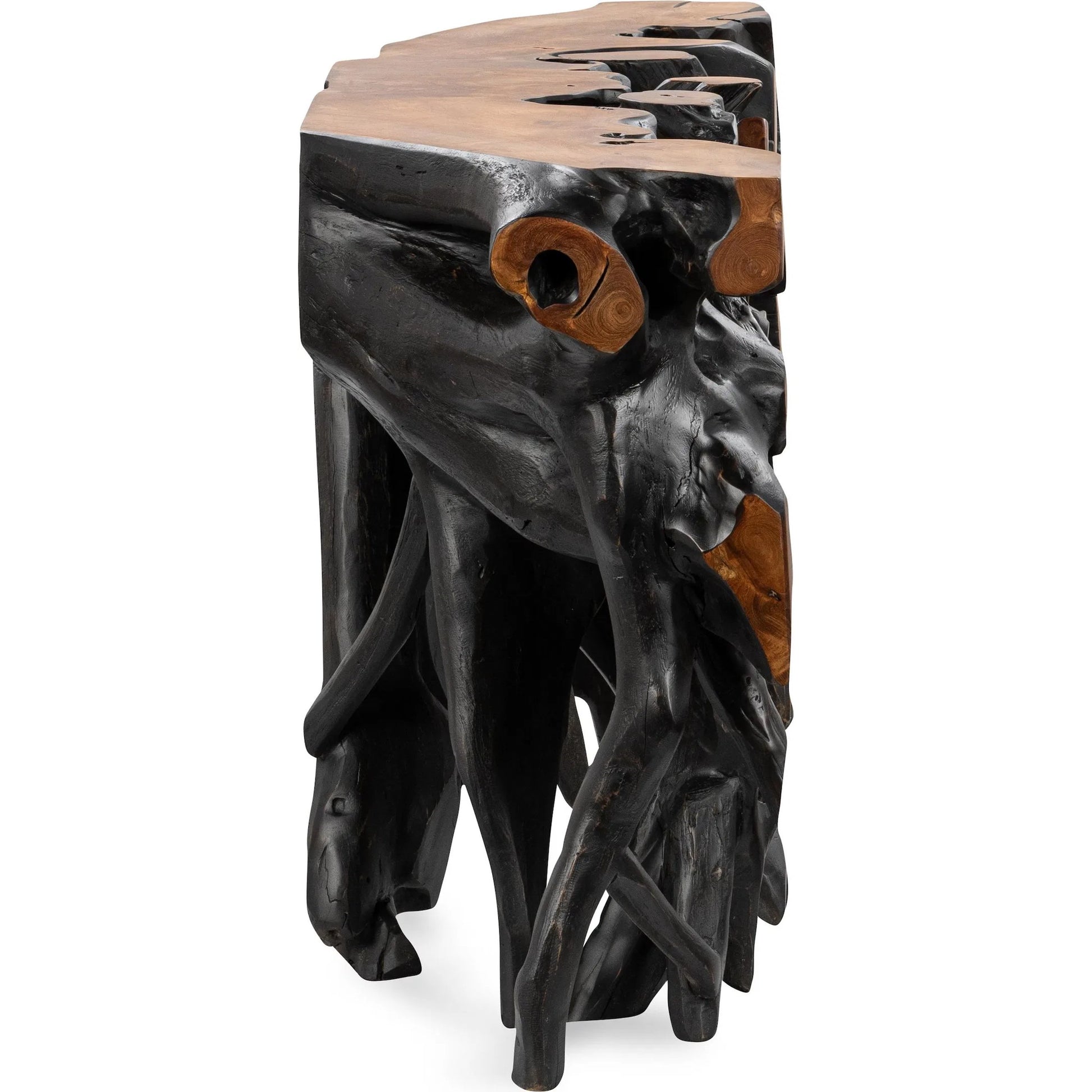 Cypress Teak Wood Root Console Table by Classic Home. Made from teak wood in a modern style.