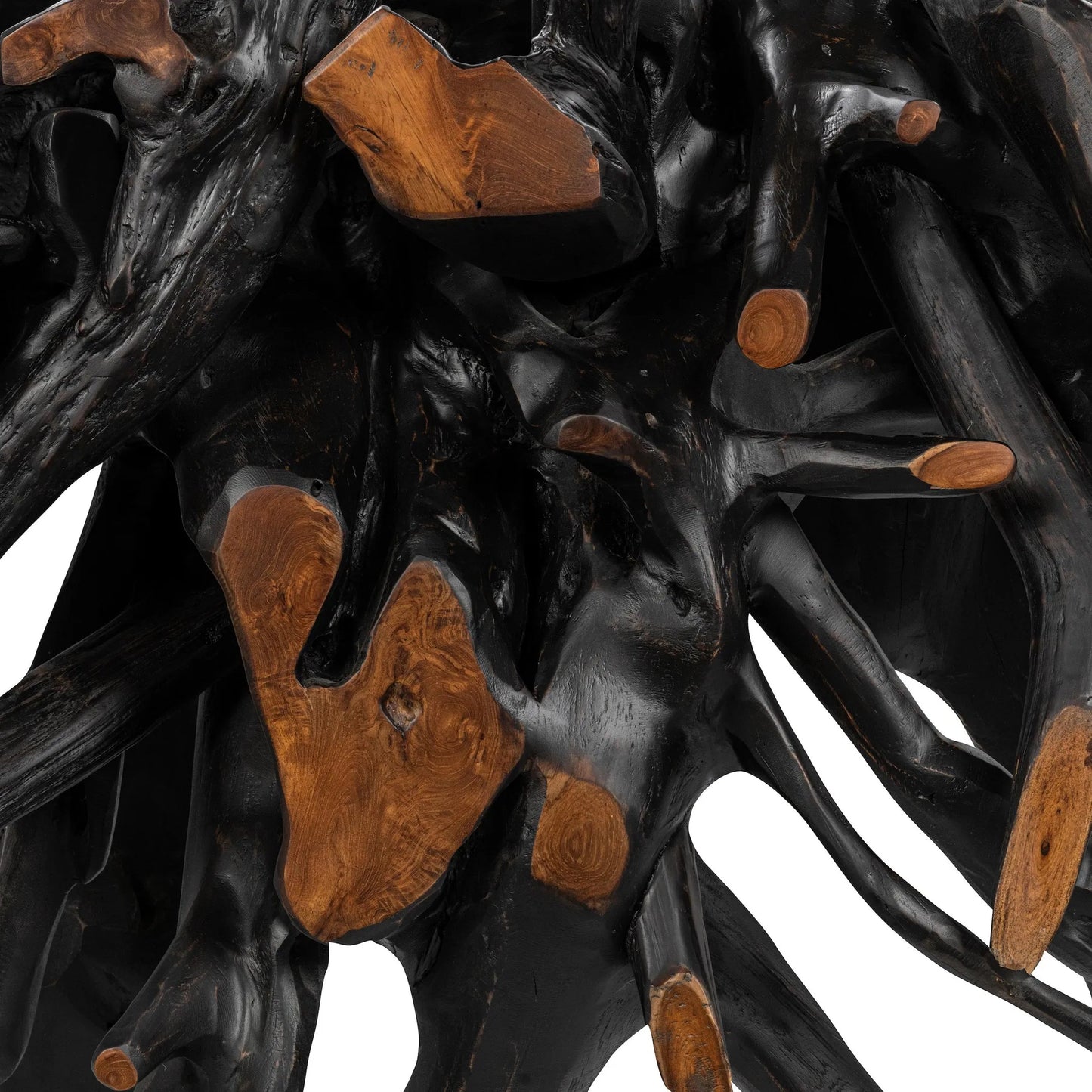 015 SI-2303314 | Closeup | Cypress Teak Wood Root Console Table by Classic Home. Made from teak wood in a modern style.