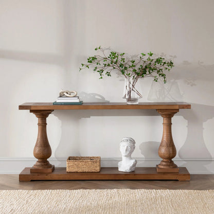 Carolina Reclaimed Pine Console Table by Kosas Home. Made from unique in a transitional style.
