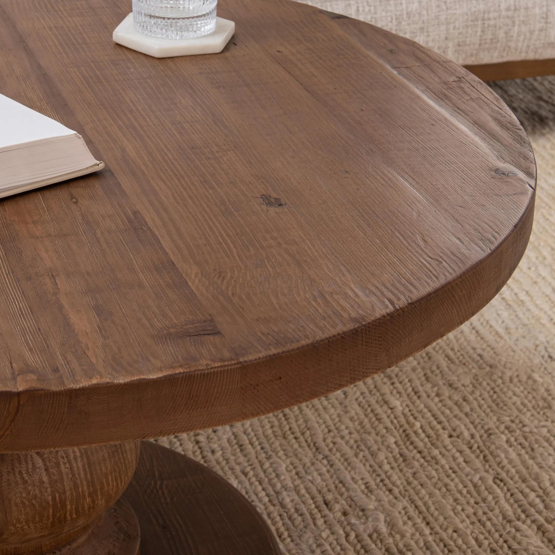 Carolina Reclaimed Pine Coffee Table by Kosas Home. Made from unique in a transitional style.