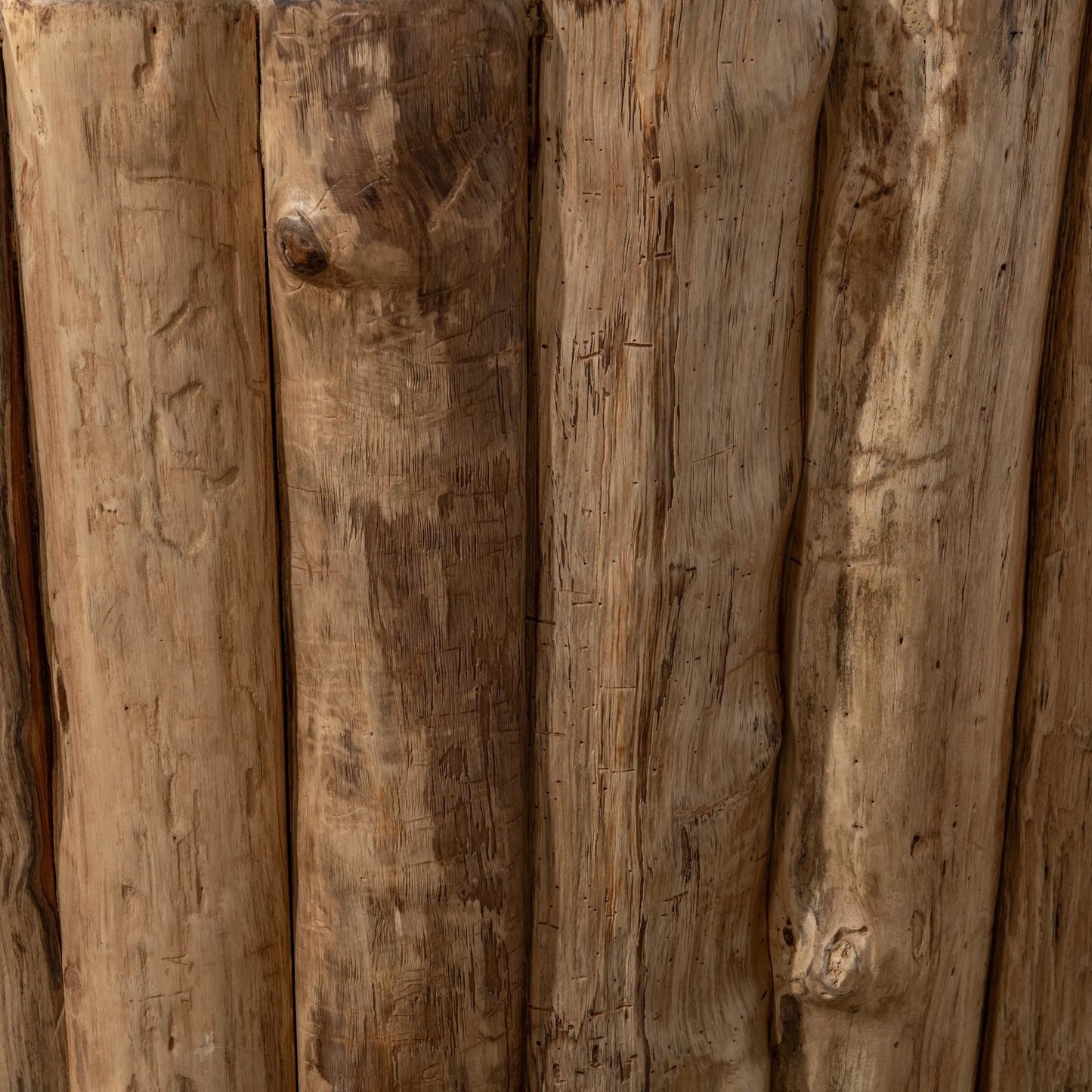 012 SI-2303277 | Closeup | Norwest Petrified Teak Wood Console Table by Classic Home. Made from teak wood in a transitional style.