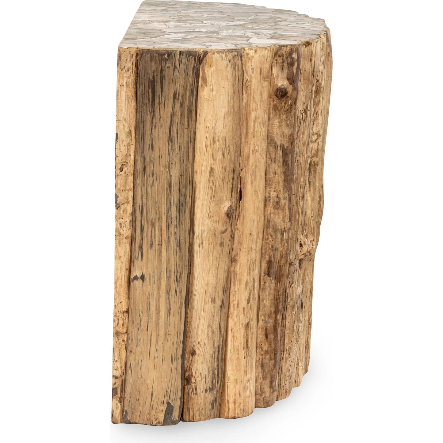 002 SI-2303277 | Additional Silo | Norwest Petrified Teak Wood Console Table by Classic Home. Made from teak wood in a transitional style.