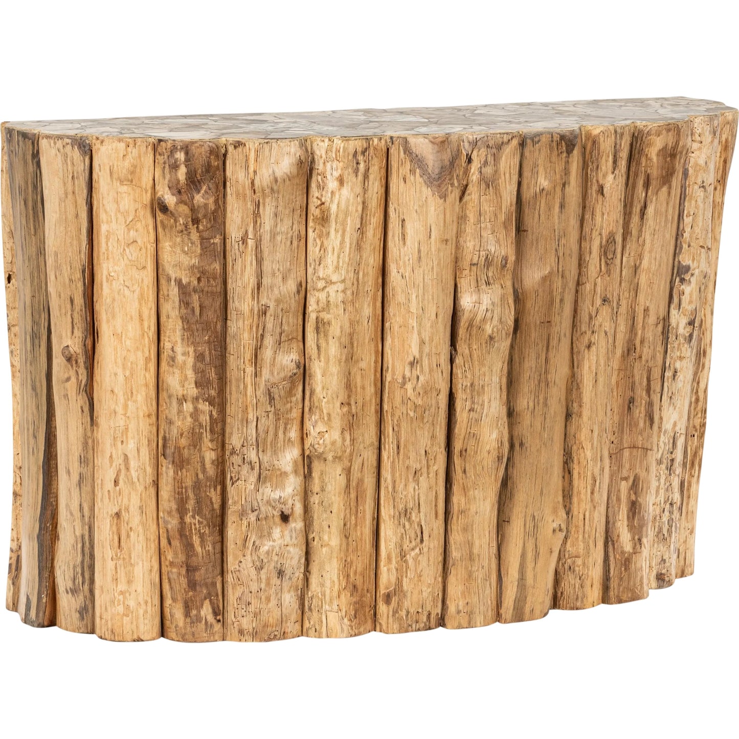 001 SI-2303277 | Primary Silo | Norwest Petrified Teak Wood Console Table by Classic Home. Made from teak wood in a transitional style.