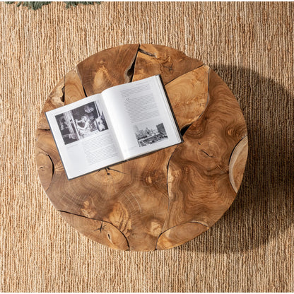 Rhea Teak Wood Coffee Table by Classic Home. Made from teak wood in a cottage & farmhouse style.