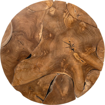 Rhea Teak Wood Coffee Table by Classic Home. Made from teak wood in a cottage & farmhouse style.