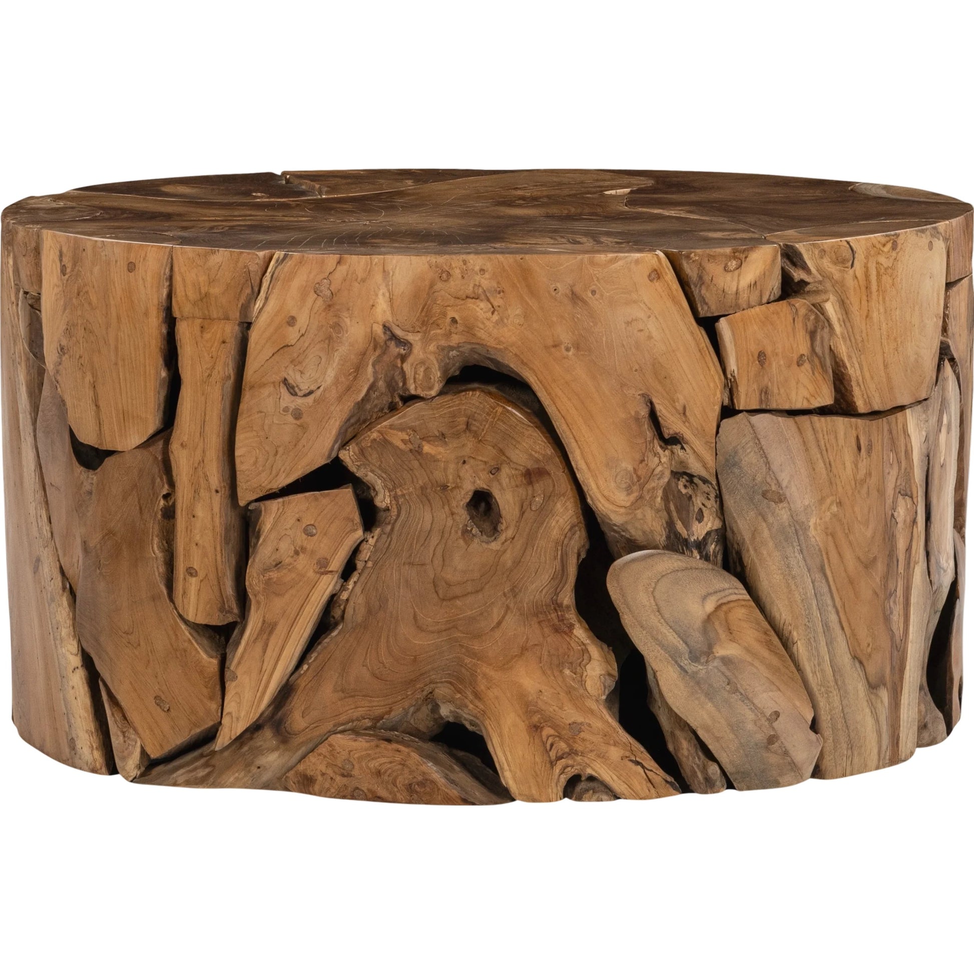 Rhea Teak Wood Coffee Table by Classic Home. Made from teak wood in a cottage & farmhouse style.