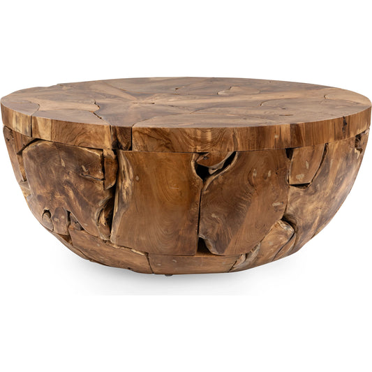 Garford Teak Wood Coffee Table by Classic Home in brown. Made from teak wood in a unique style.