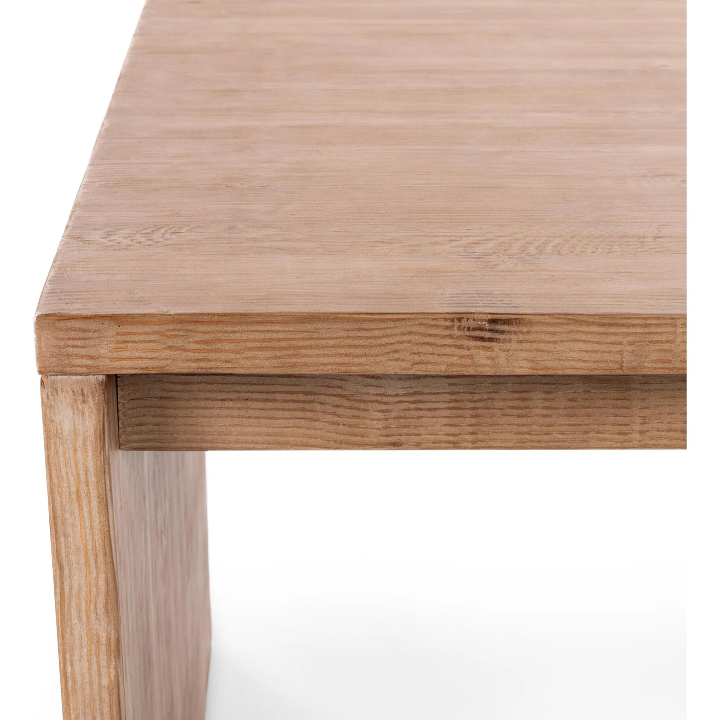 008 SI-2303281 | Closeup | Nalani Reclaimed Pine Dining Table by Classic Home. Made from reclaimed pine in a transitional style.