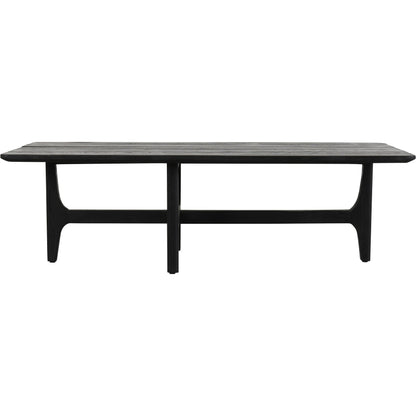 Dawn Outdoor Coffee Table by Classic Home in gray matte. Made from teak wood in a modern style.