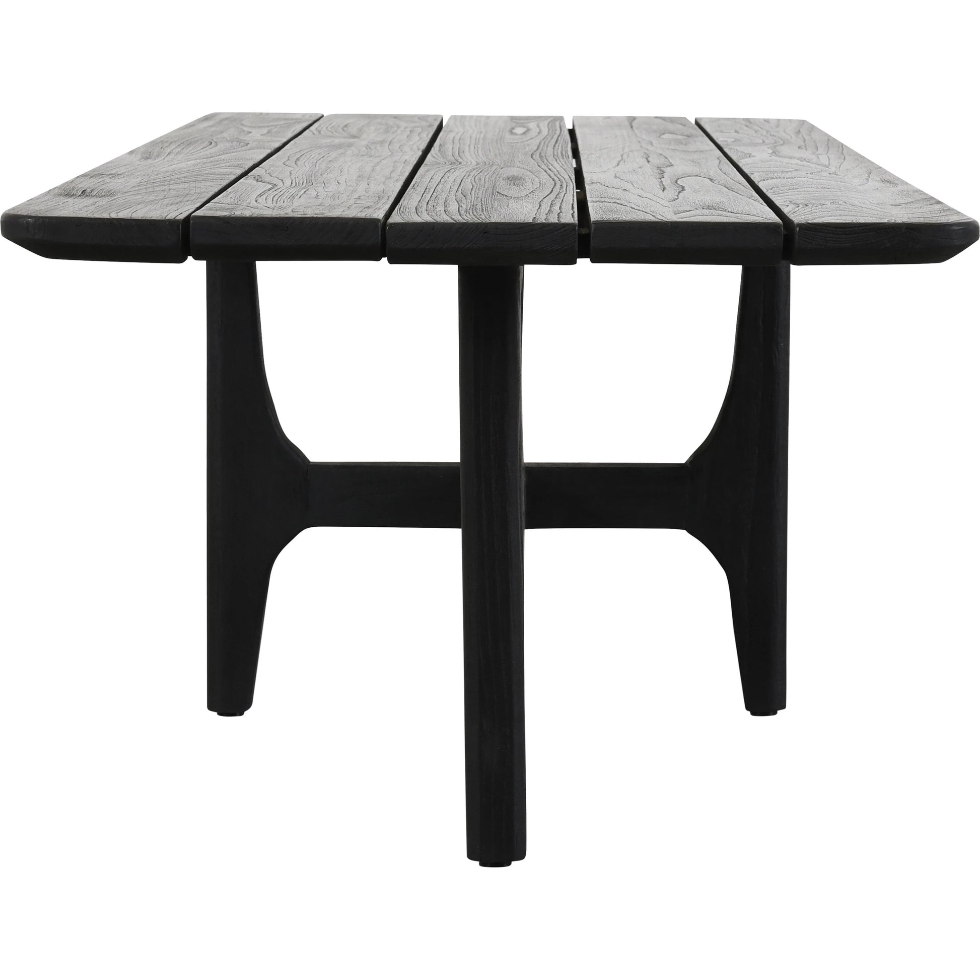 Dawn Outdoor Coffee Table by Classic Home in gray matte. Made from teak wood in a modern style.