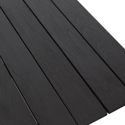 Dawn Outdoor Coffee Table by Classic Home in gray matte. Made from teak wood in a modern style.
