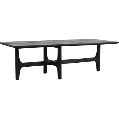 Dawn Outdoor Coffee Table by Classic Home in gray matte. Made from teak wood in a modern style.
