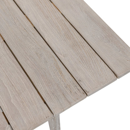 Dawn Outdoor Coffee Table by Classic Home in gray matte. Made from teak wood in a modern style.