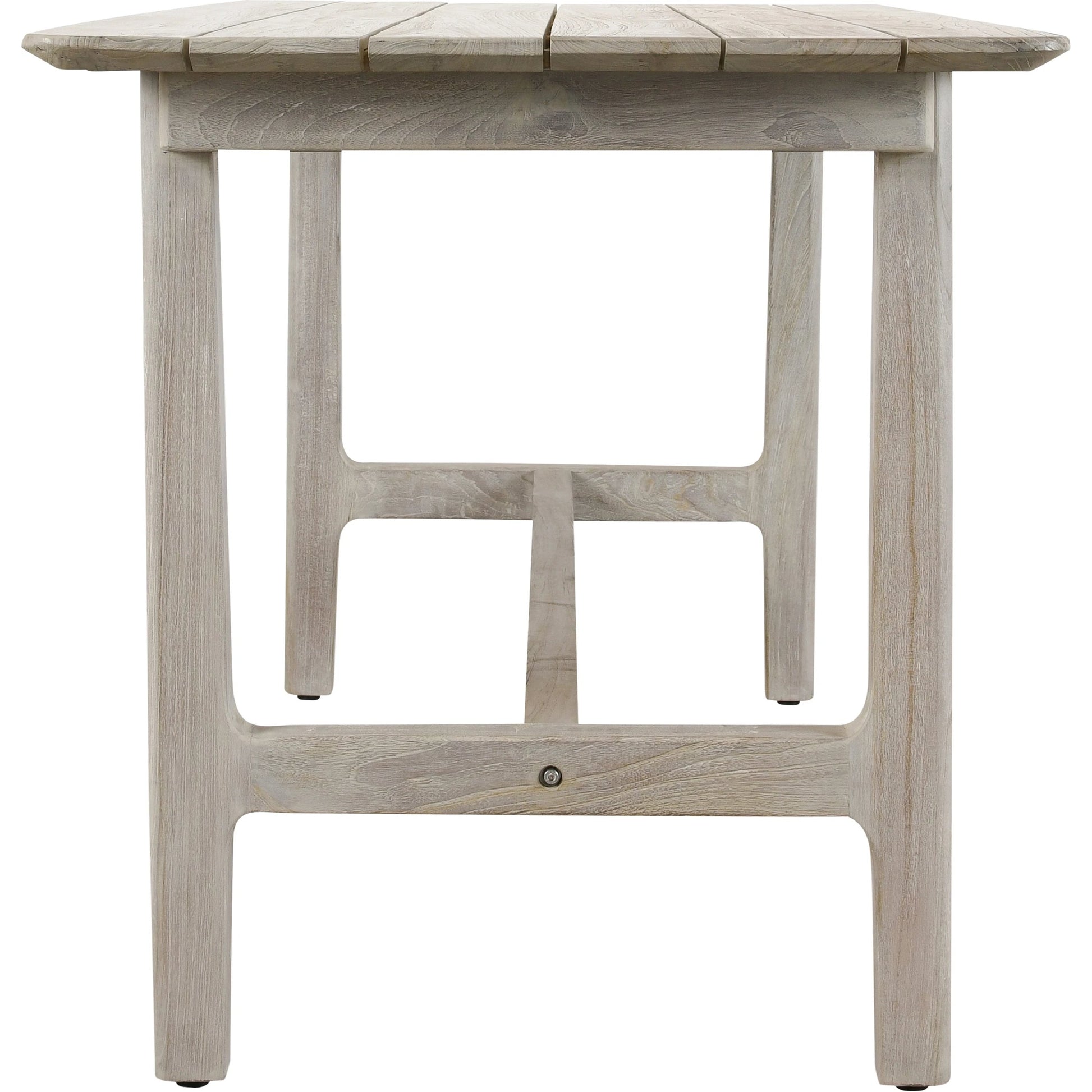 Dawn Outdoor Counter Table by Classic Home in gray matte. Made from teak wood in a modern style.