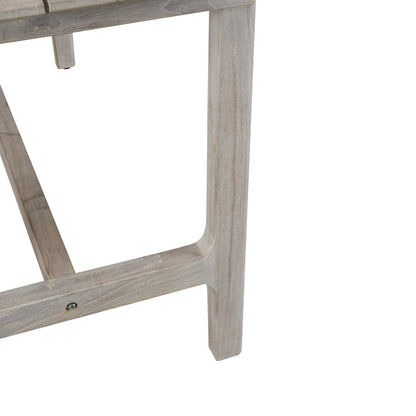 Dawn Outdoor Counter Table by Classic Home in gray matte. Made from teak wood in a modern style.