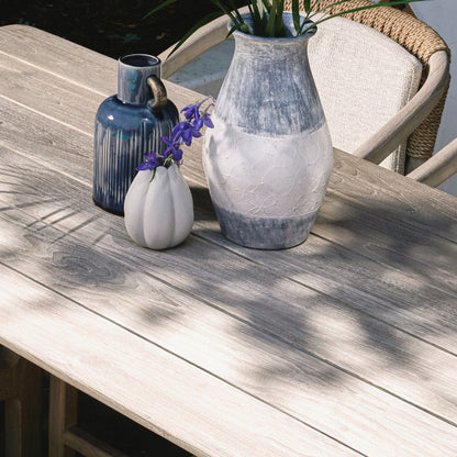 Dawn Outdoor Counter Table by Classic Home in gray matte. Made from teak wood in a modern style.