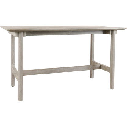 Dawn Outdoor Counter Table by Classic Home in gray matte. Made from teak wood in a modern style.