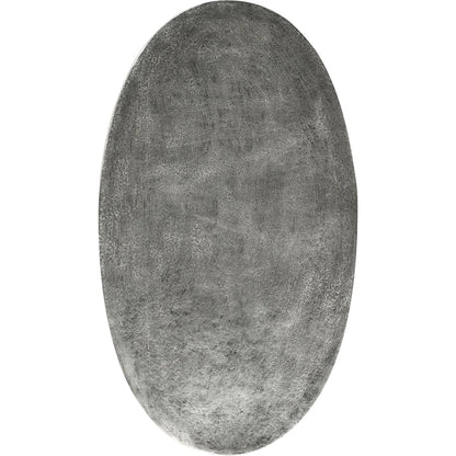 Flores 27" Oval End Table by Classic Home in nickel. Made from cast aluminum in a unique style.