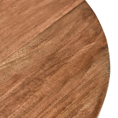 Penelope Mango Wood Two-Tone Coffee Table by Kosas Home in natural brown, black. Made from mango wood in a unique style.