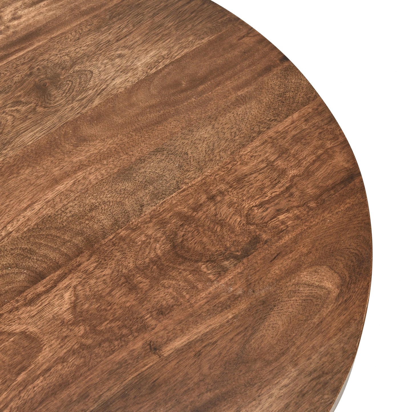 005 SI-2160253 | Closeup | Emma Table Set of 2 Nesting Tables (Set of 2) by Kosas Home in natural brown, black. Made from oak veneer, iron in a modern style.
