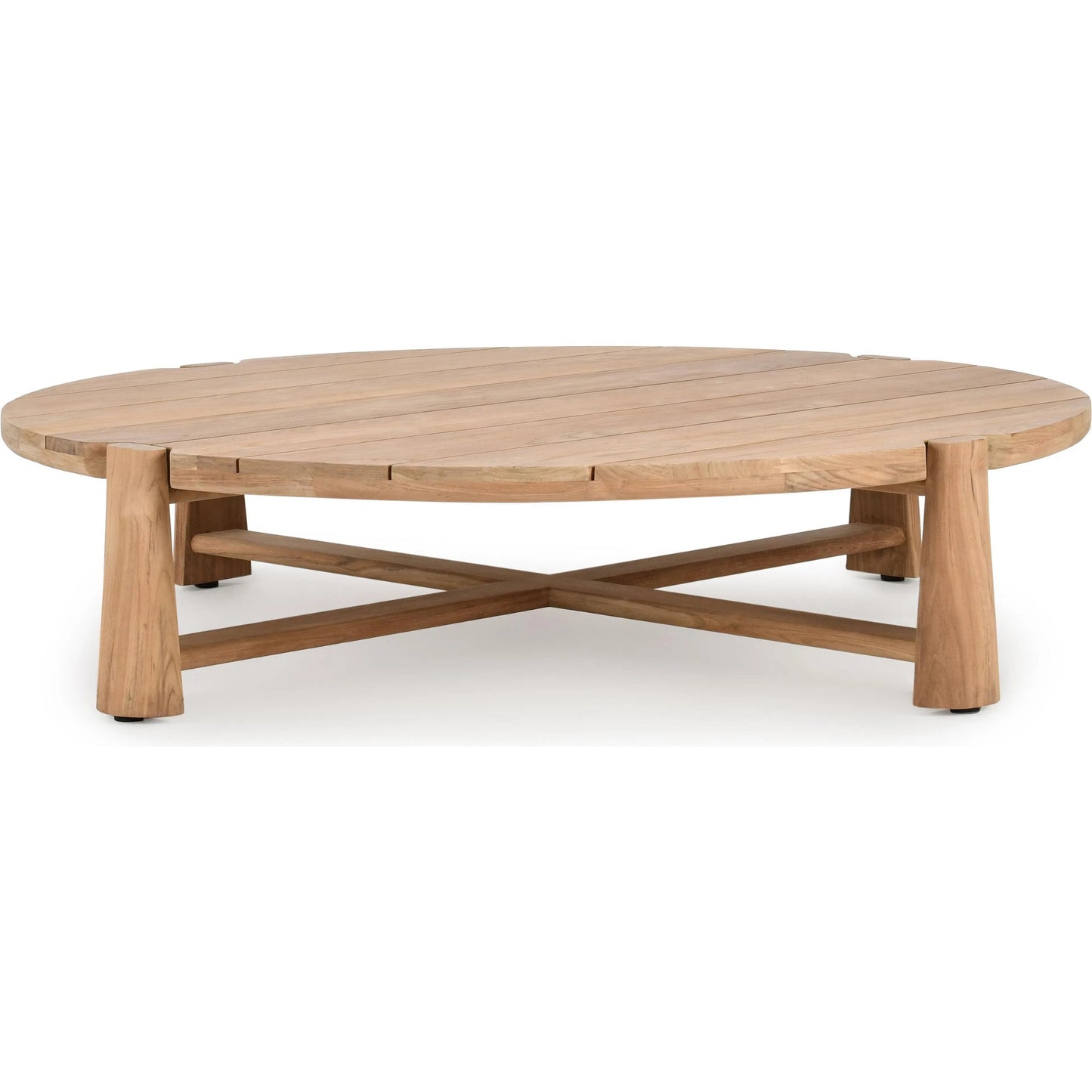 003 SI-2237244 | Additional Silo | Aston 65" Round Teak Outdoor Coffee Table by Classic Home in natural. Made from unique in a transitional style.