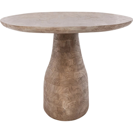 Amara Dining Table by Classic Home in sandstone greige. Made from acacia wood in a unique style.