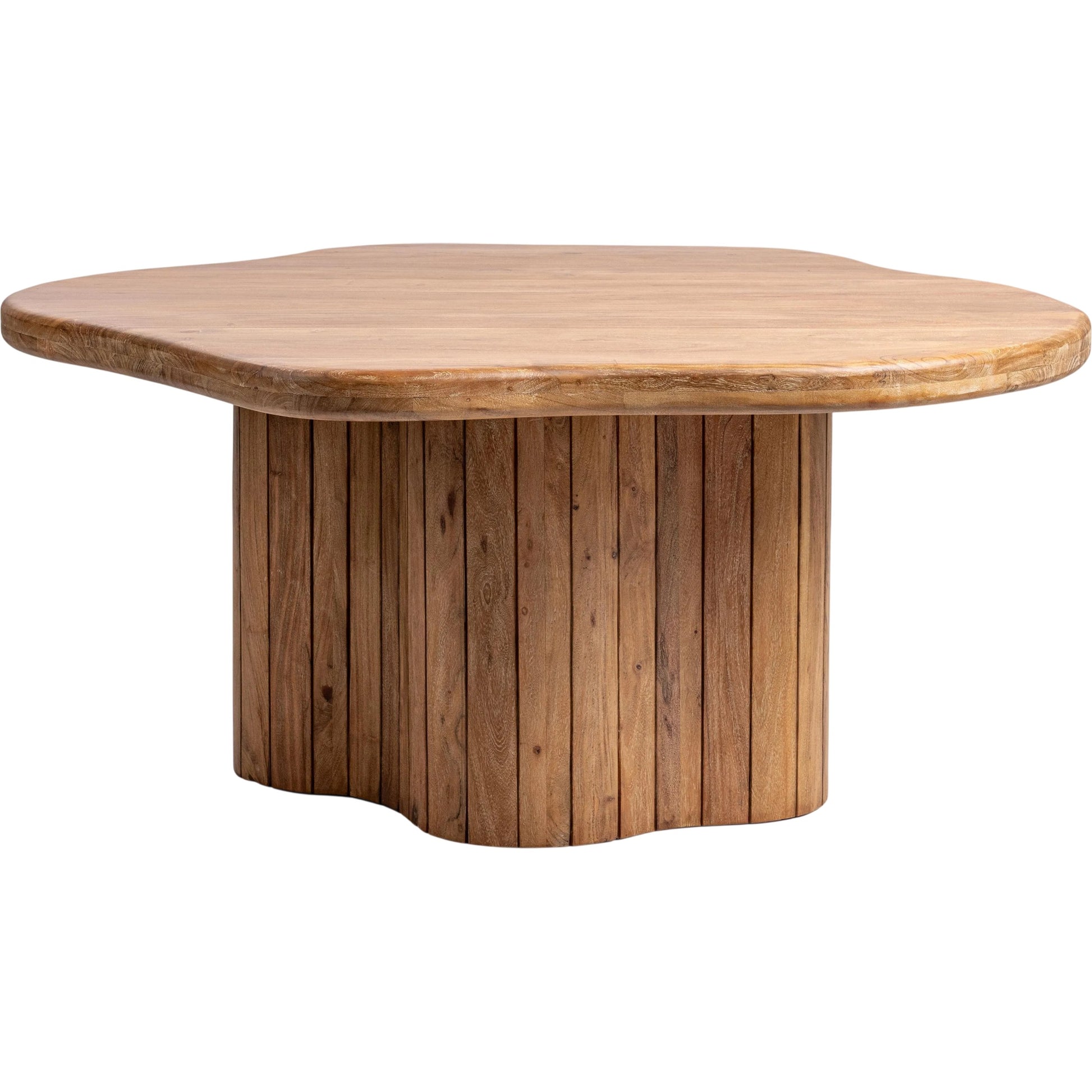 Alvaro Dining Table by Classic Home in golden wheat. Made from acacia wood in a unique style.