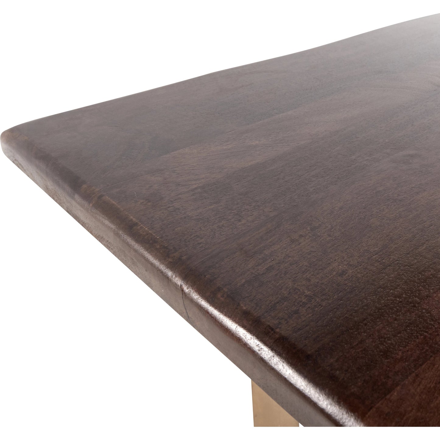 004 SI-1790088 | Closeup | Kensie Dining Table by Classic Home in mango wood, bronze. Made from mango wood, iron base in a modern style.