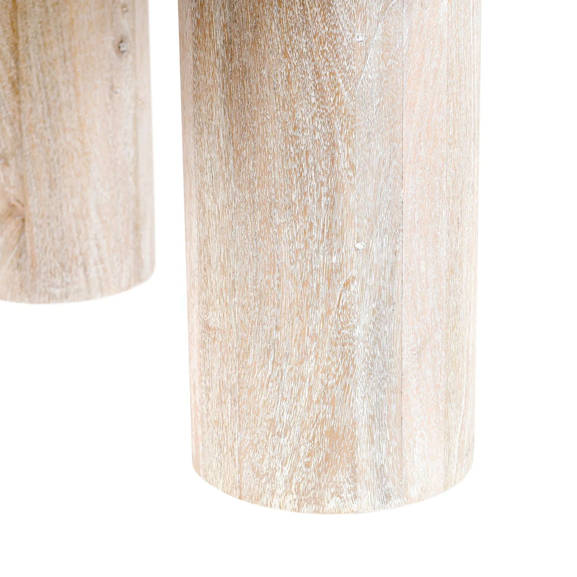 Beau Solid Wood Round Coffee Table by Kosas Home. Made from mango wood in a modern style.