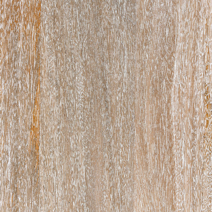 Beau Solid Wood Round Coffee Table by Kosas Home. Made from mango wood in a modern style.