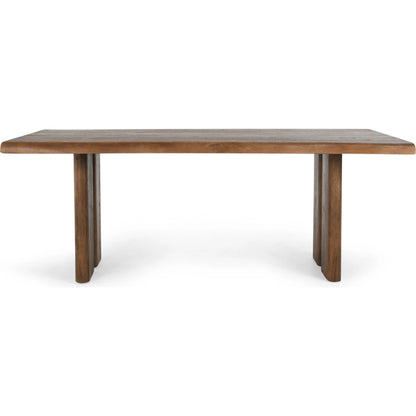Holmes Mango Wood Dining Table by Classic Home in brown. Made from mango wood in a modern style.