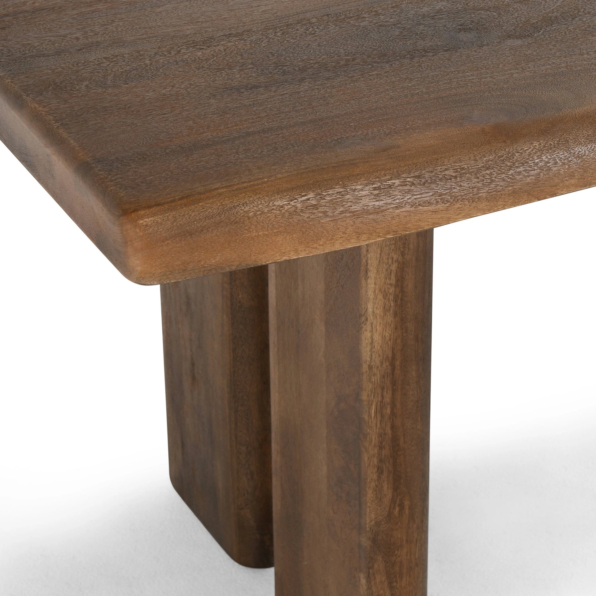 Holmes Mango Wood Dining Table by Classic Home in brown. Made from mango wood in a modern style.