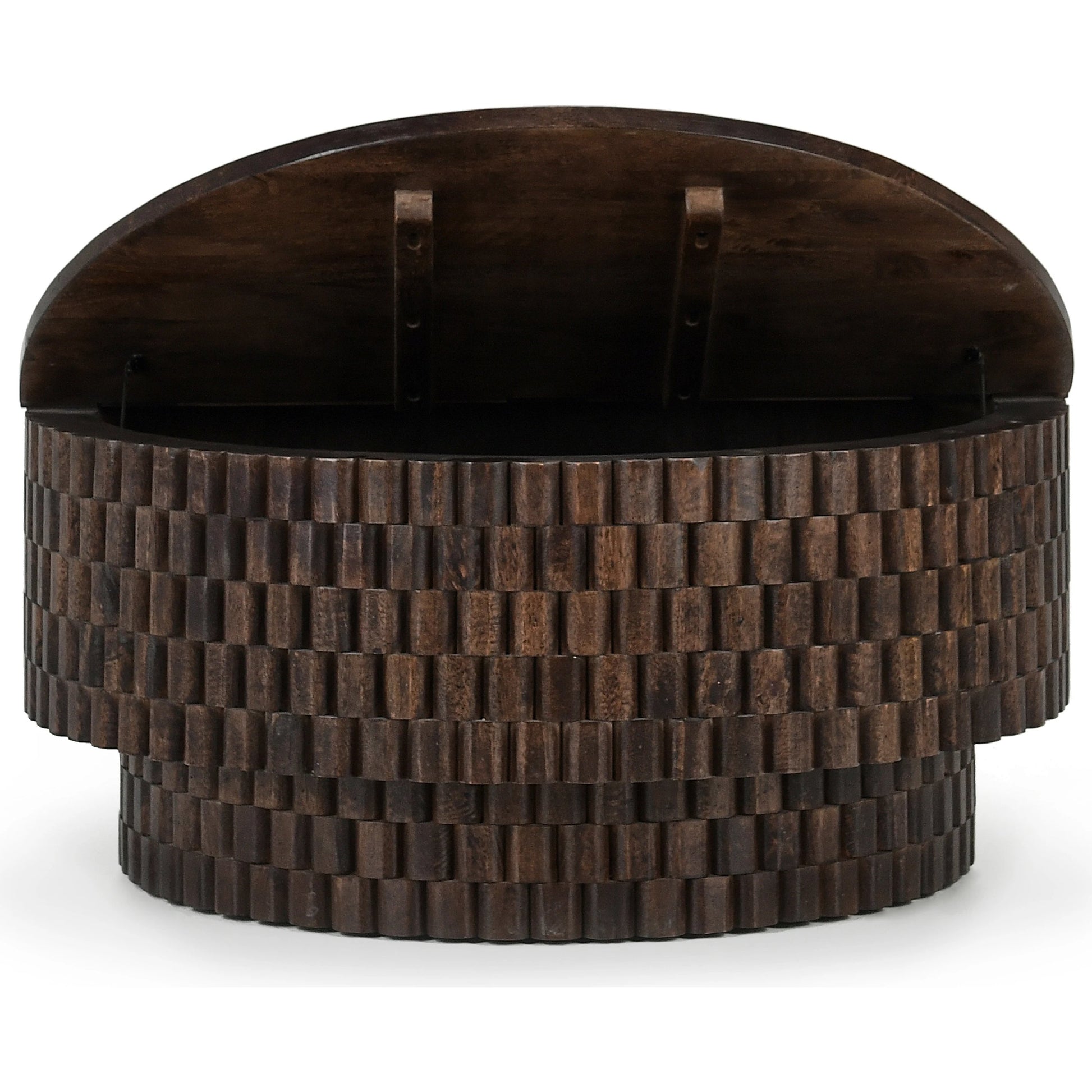 Norwood Round Coffee Table by Classic Home. Made from mango wood in a modern style.