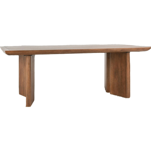 Selena Mango Wood Dining Table by Classic Home in brown. Made from mango wood in a modern style.